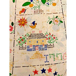 JP Steven’s Needlepoint Cross Stitch Sampler Americana 1776 Sheet Tastemaker USA